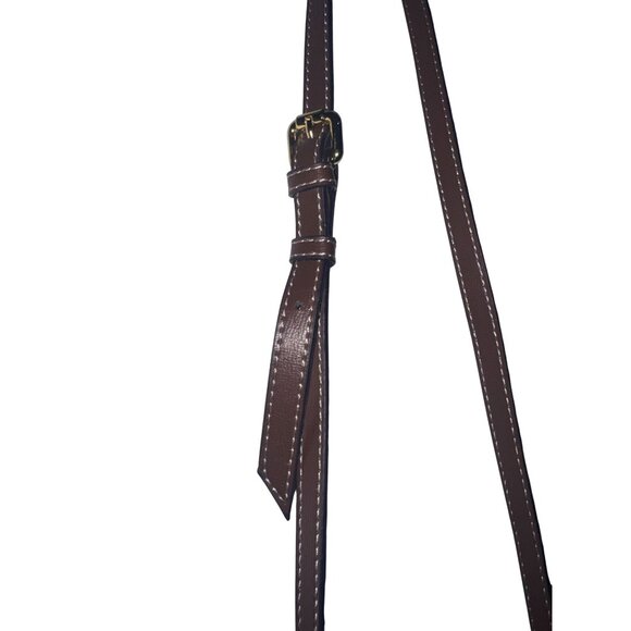 Gucci Horsebit Canvas & Leather Crossbody Bag 7.5x4.5 Inches Adjustable Strap - Picture 11 of 14